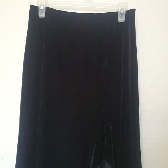 Patra Velvet Maxi Skirt 10 Whimsigoth Dark Fairy Vamp Grunge Witchy USA Vtg 80s - Picture 4 of 13